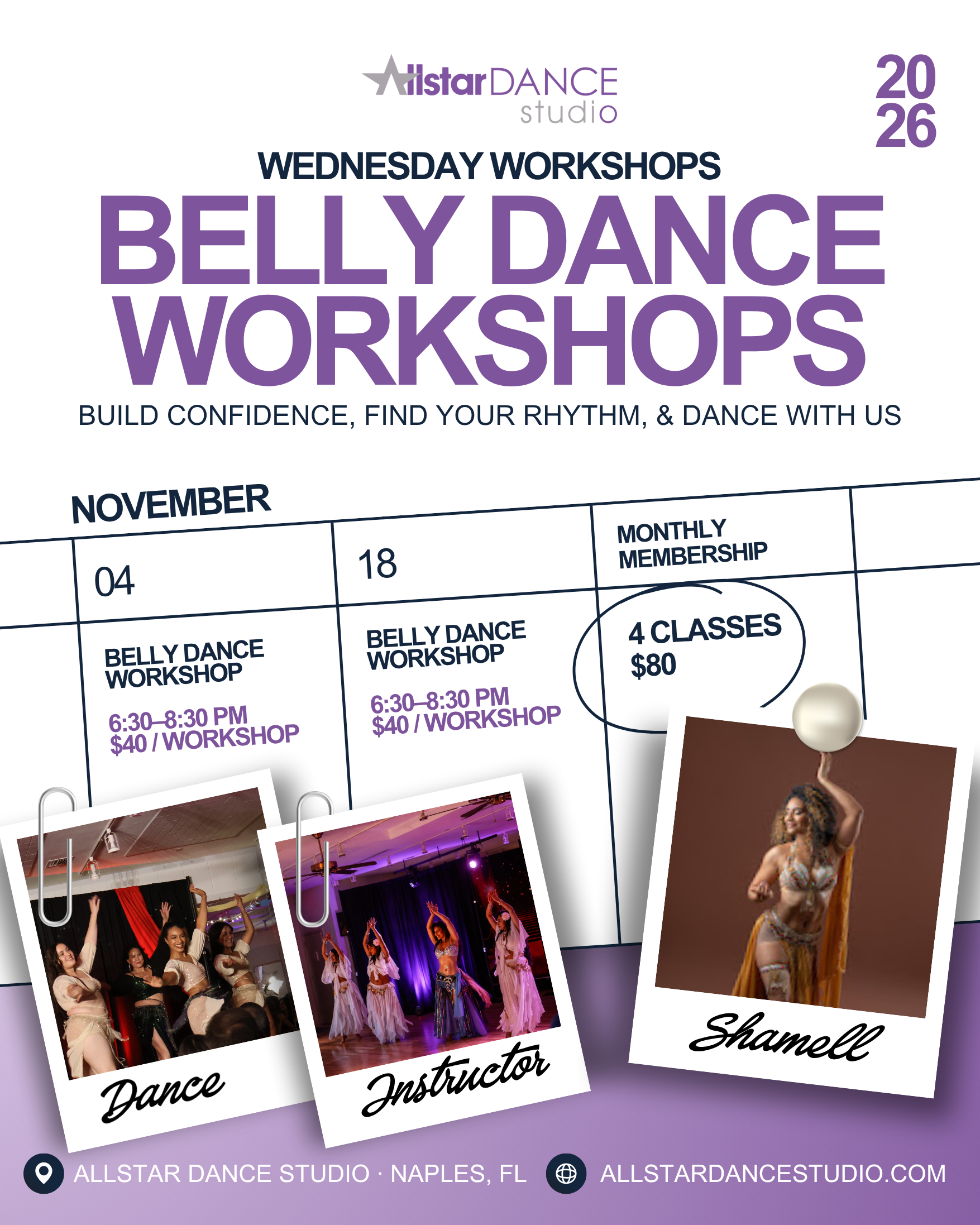 Belly Dancing Workshop with Shamell