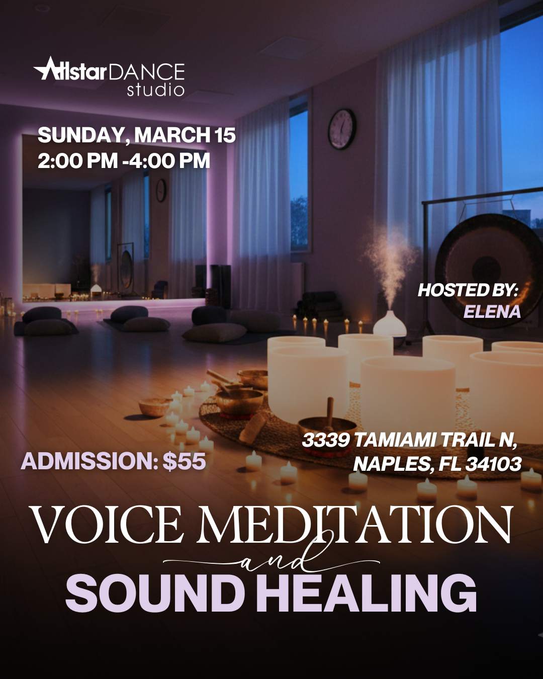 Voice Meditation & Sound Healing Hosted by Elena