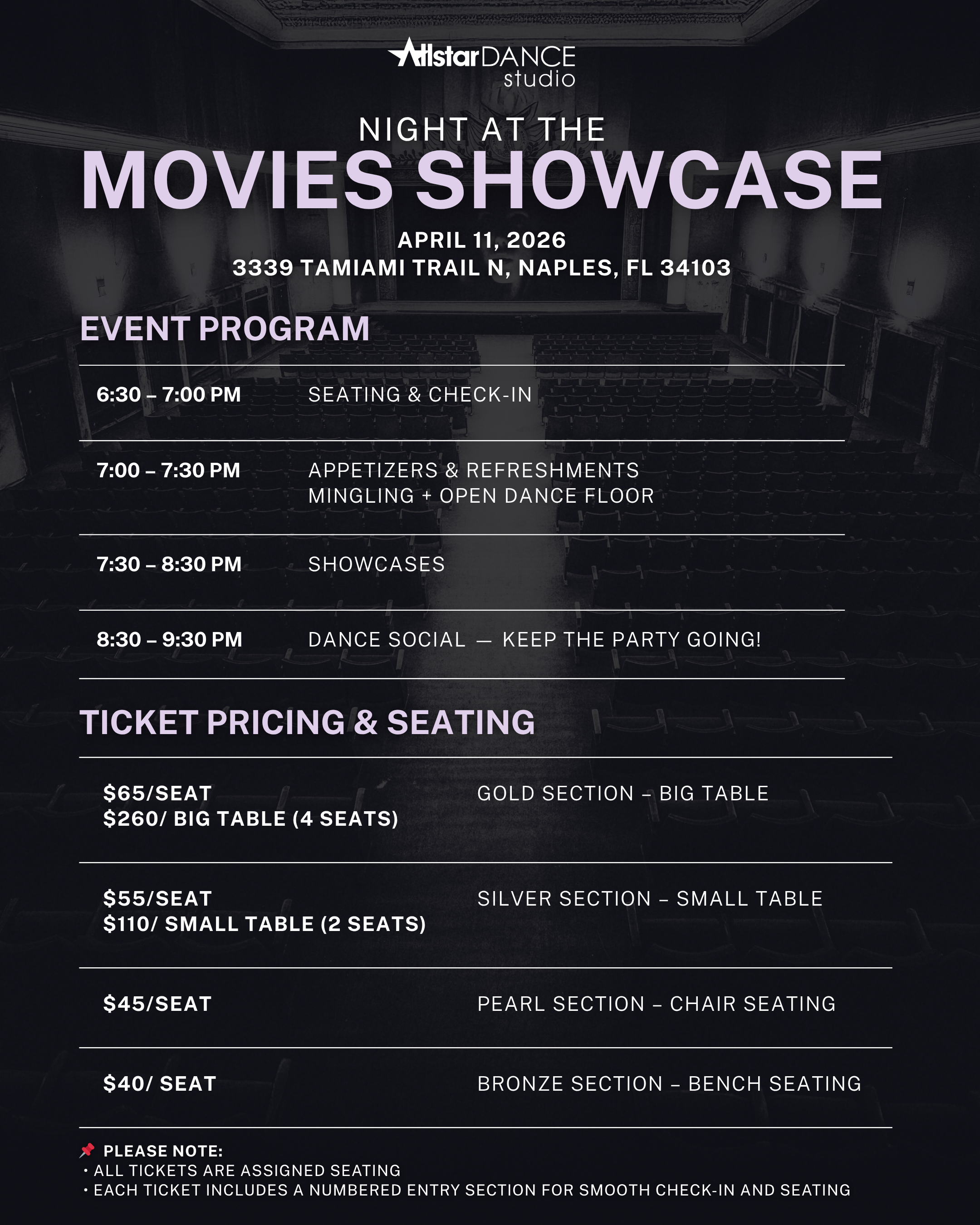 A Night At the Movies Dance Showcase