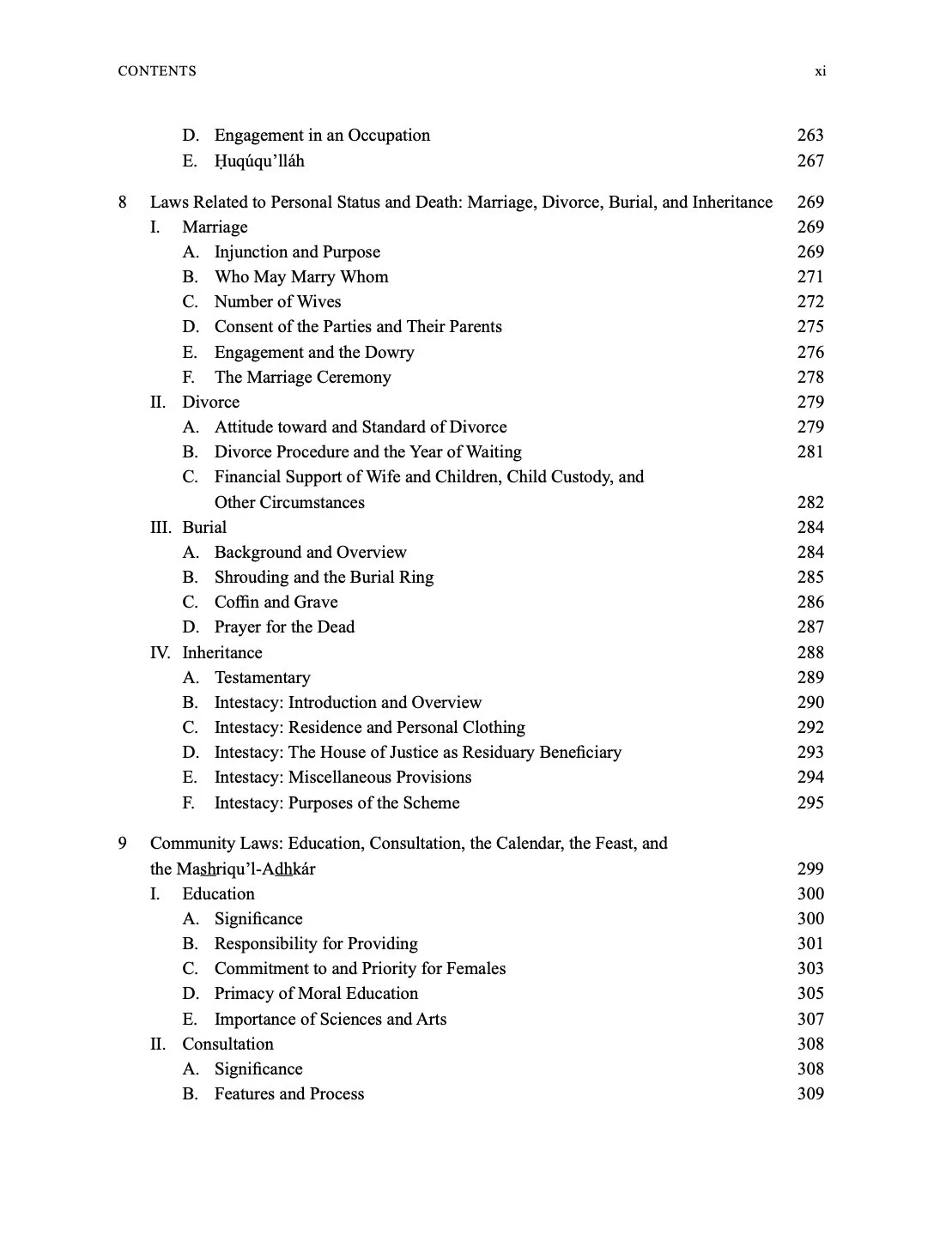 Detailed Table of Contents — EXPLORING THE KITÁB-I-AQDAS