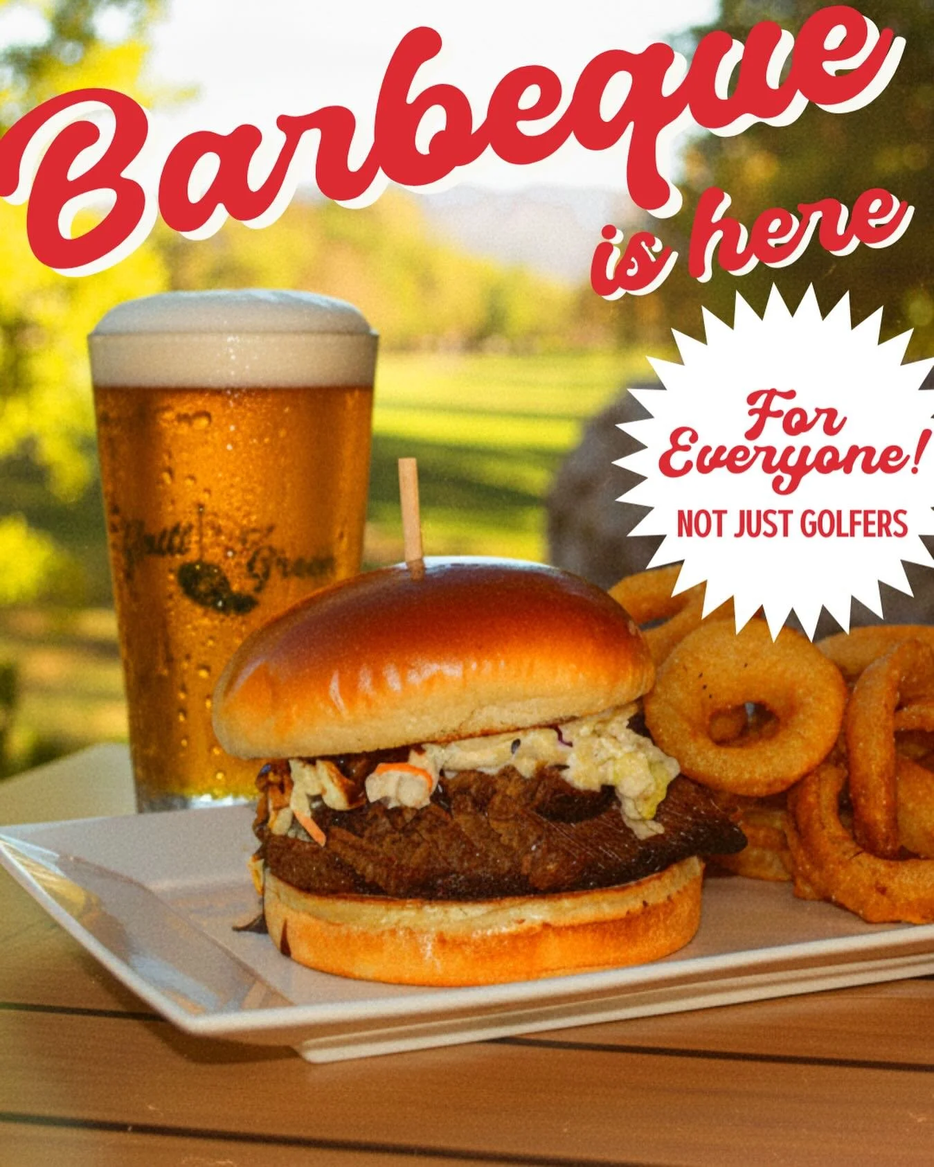 When the sun shines, so do our meats. Come on in and enjoy some delicious BBQ inside or on our beautiful patio. Bring the whole family.