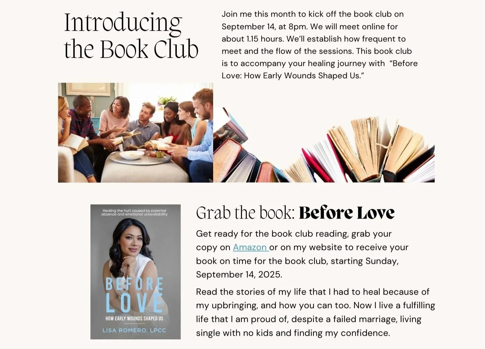 Book Club 1 Starts