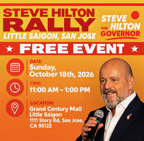 STEVE HILTON RALLY: Free Event!