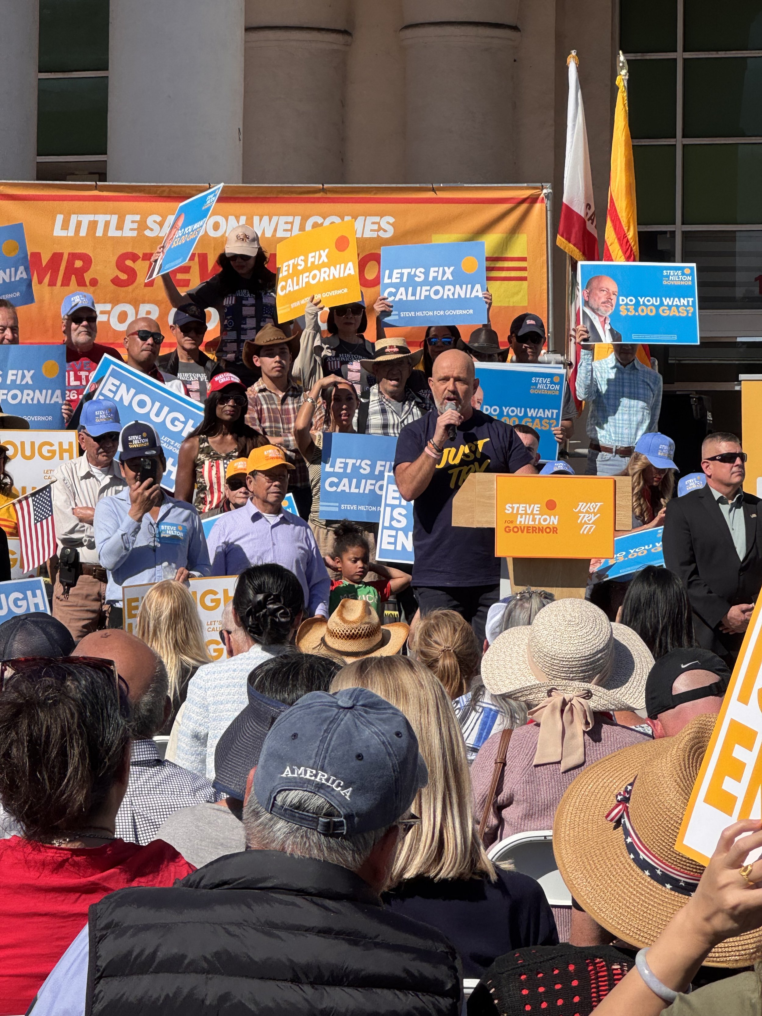Steve Hilton Rally at Little Saigon 