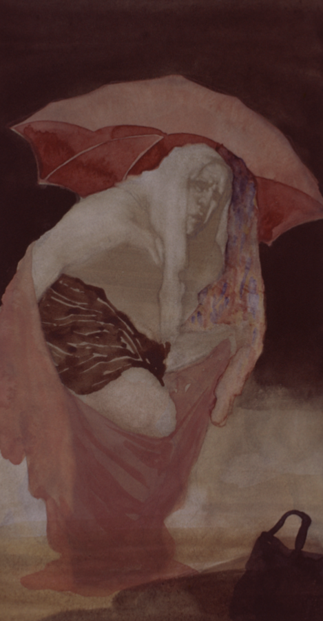 Shmata Lady Changing On the Beach