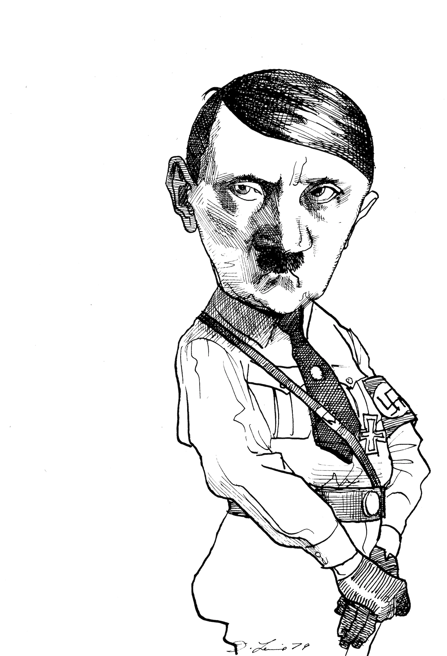 Adolf Hitler by David Levine, 1979