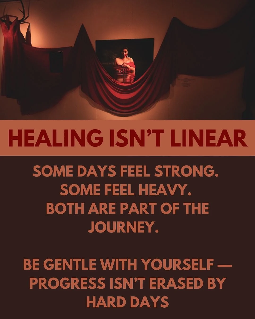 Healing isn&rsquo;t linear. Some days feel strong. Some feel heavy. Both are part of the journey. Be gentle with yourself - progress isn&rsquo;t erased by hard days. #thoughtfulthursday #healingjourney #ampkwaadvocacy #mmip