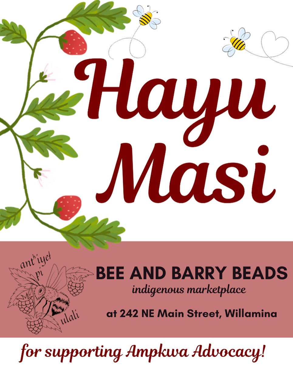 Hayu Masi to @bee.n.barry.beads for supporting Ampkwa Advocacy with donated items for raffles. &hearts;️&hearts;️&hearts;️&hearts;️&hearts;️