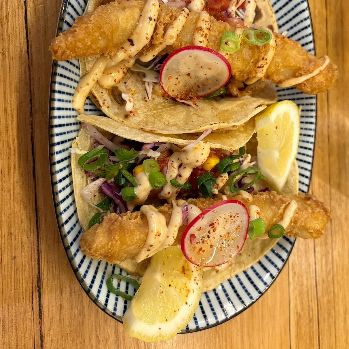 I 💚 Fish tacos para siempre! 

Open for lunch + dinner&hellip;.see you soon