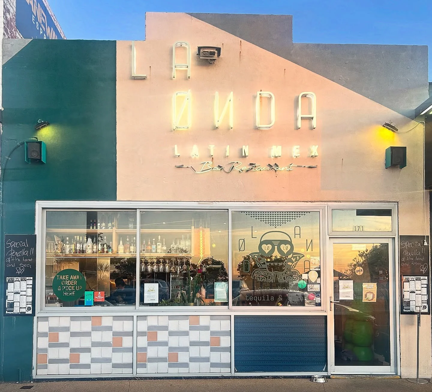 A little Mexican place with a big Latino heart! 

We are open rain, hail or shine&hellip;tequilas flowing + Burritos are rolling.