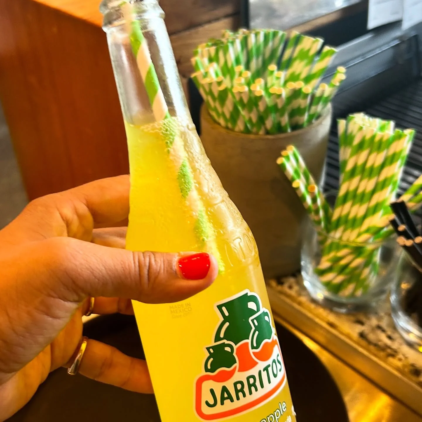 Jarritos is everyone&rsquo;s favourite, we have all the flavours: pineapple, mango, strawberry, fruit punch, lime, guava, mandarin, watermelon +  cola 🍋&zwj;🟩🥭🍊🍓🍉