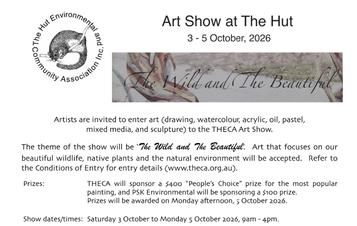 Art Show 2026 - ‘The Wild and the Beautiful’