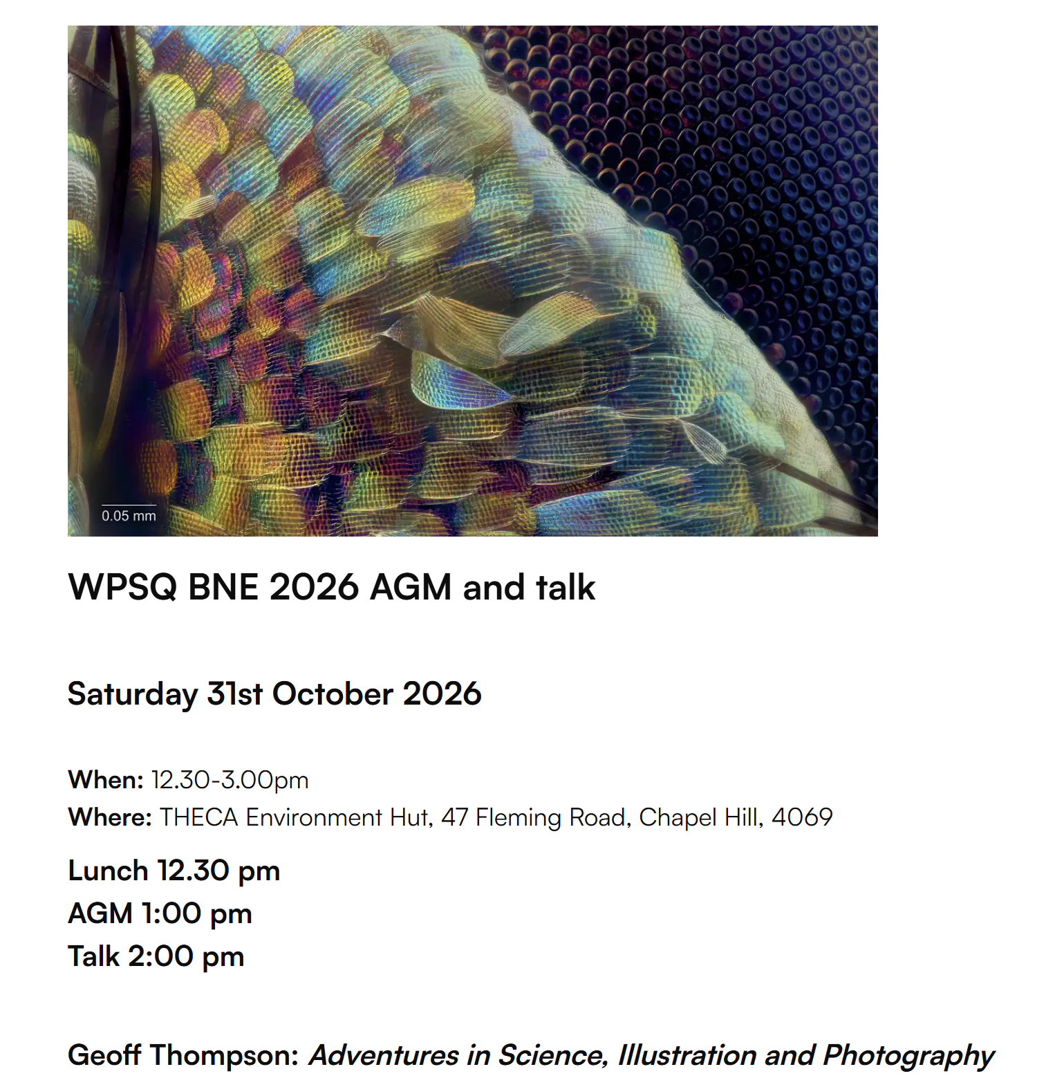 Wildlife Qld - Brisbane Branch AGM &amp; Presentation