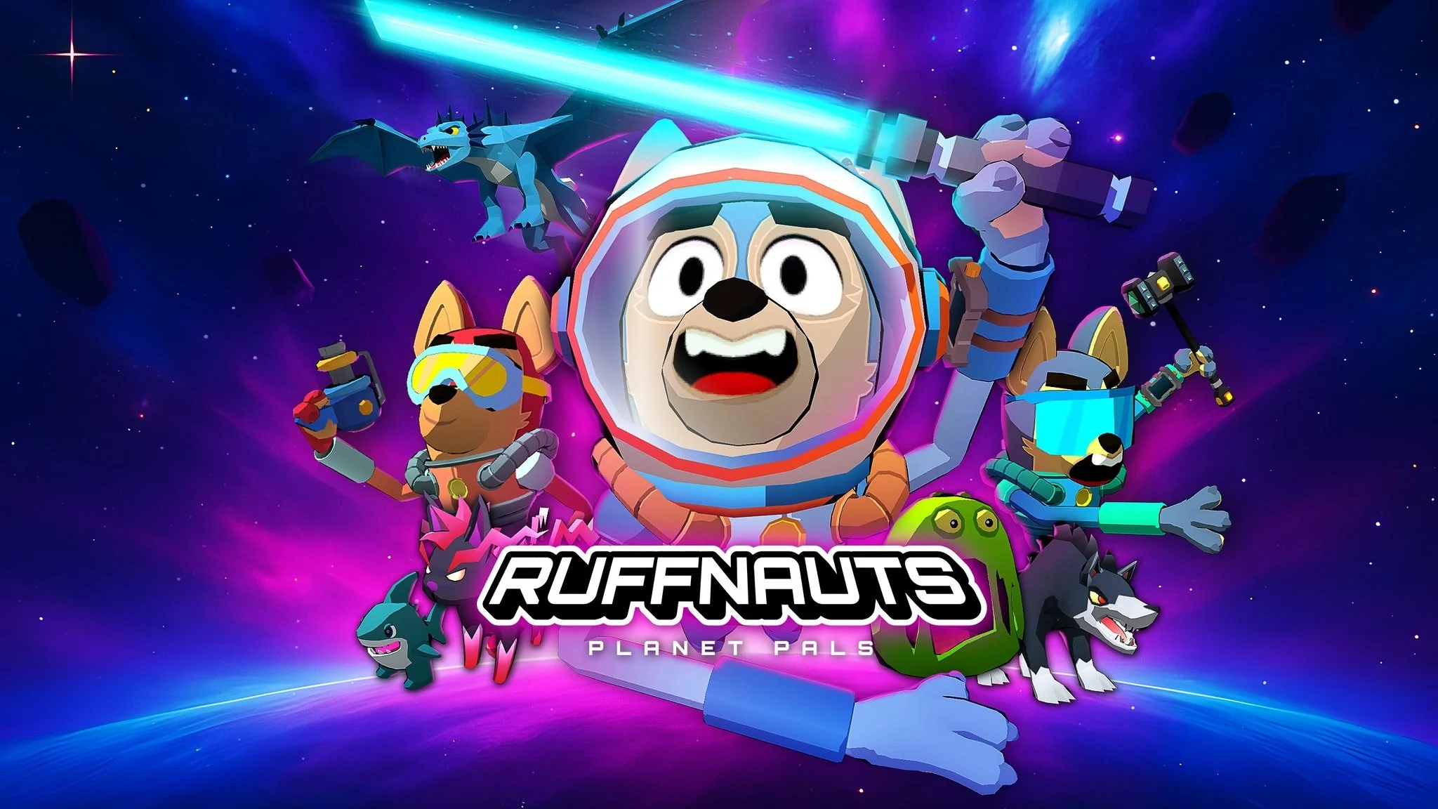 Ruffnauts Planet Pals VR winter Pawlidays event with snowy planets and holiday cosmetics