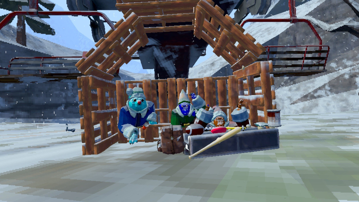 Animal Company VR snowy storm update with gift boxes and Santa workshop crafting