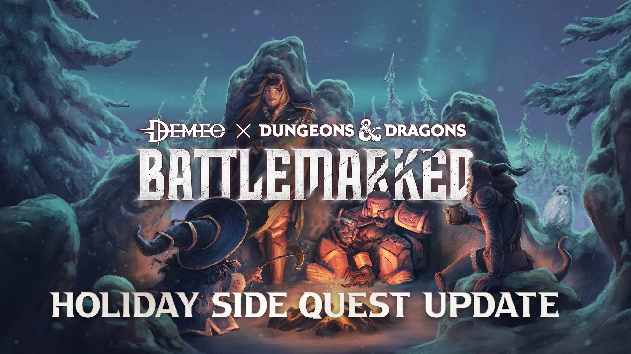 Demeo Dungeons and Dragons Battlemarked VR with holiday side quest Dwelf Jollykeg special deliverie