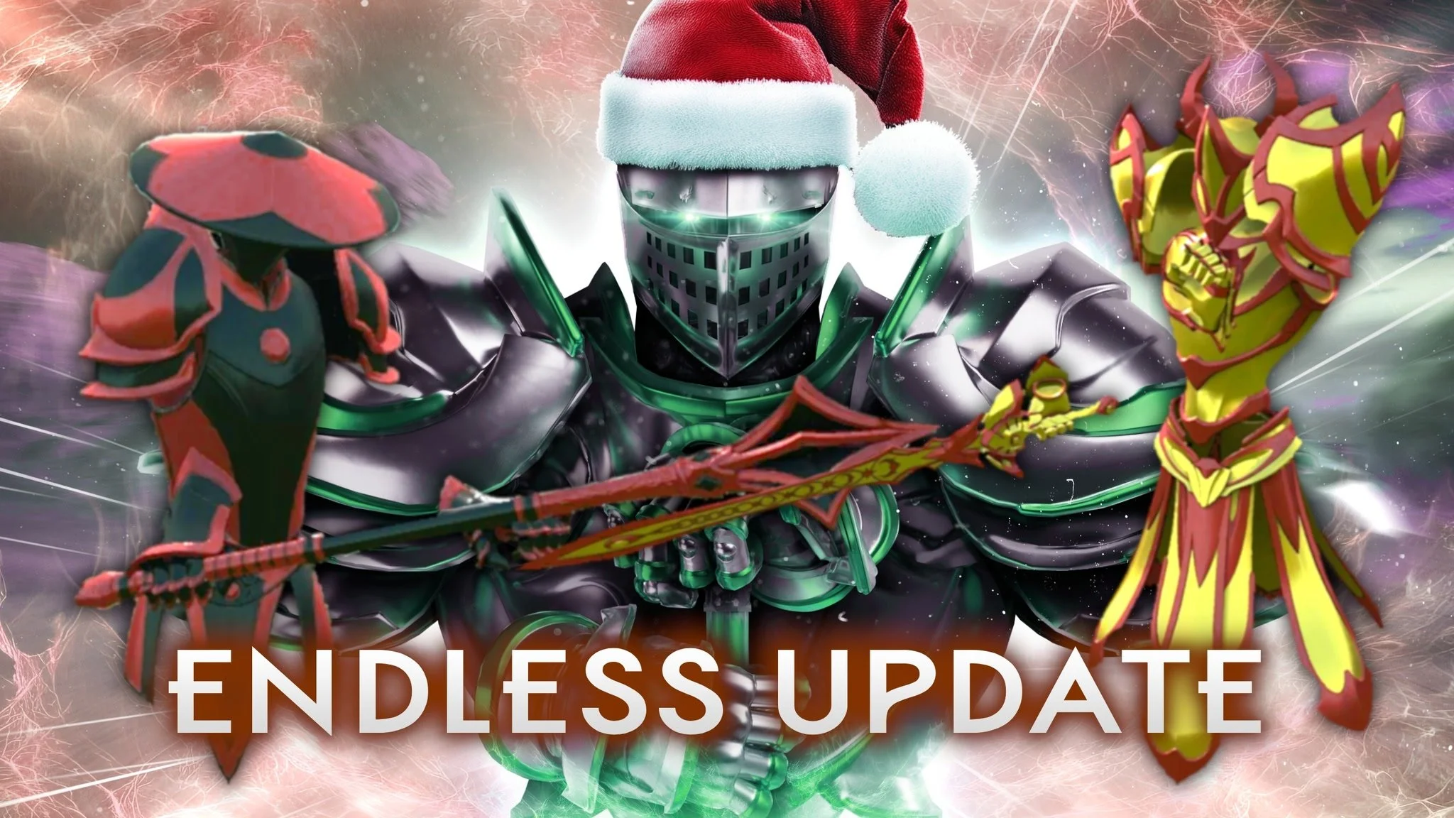 IRONSTRIKE VR Endless Mode with physics-based sword combat and holiday decorations in fantasy world