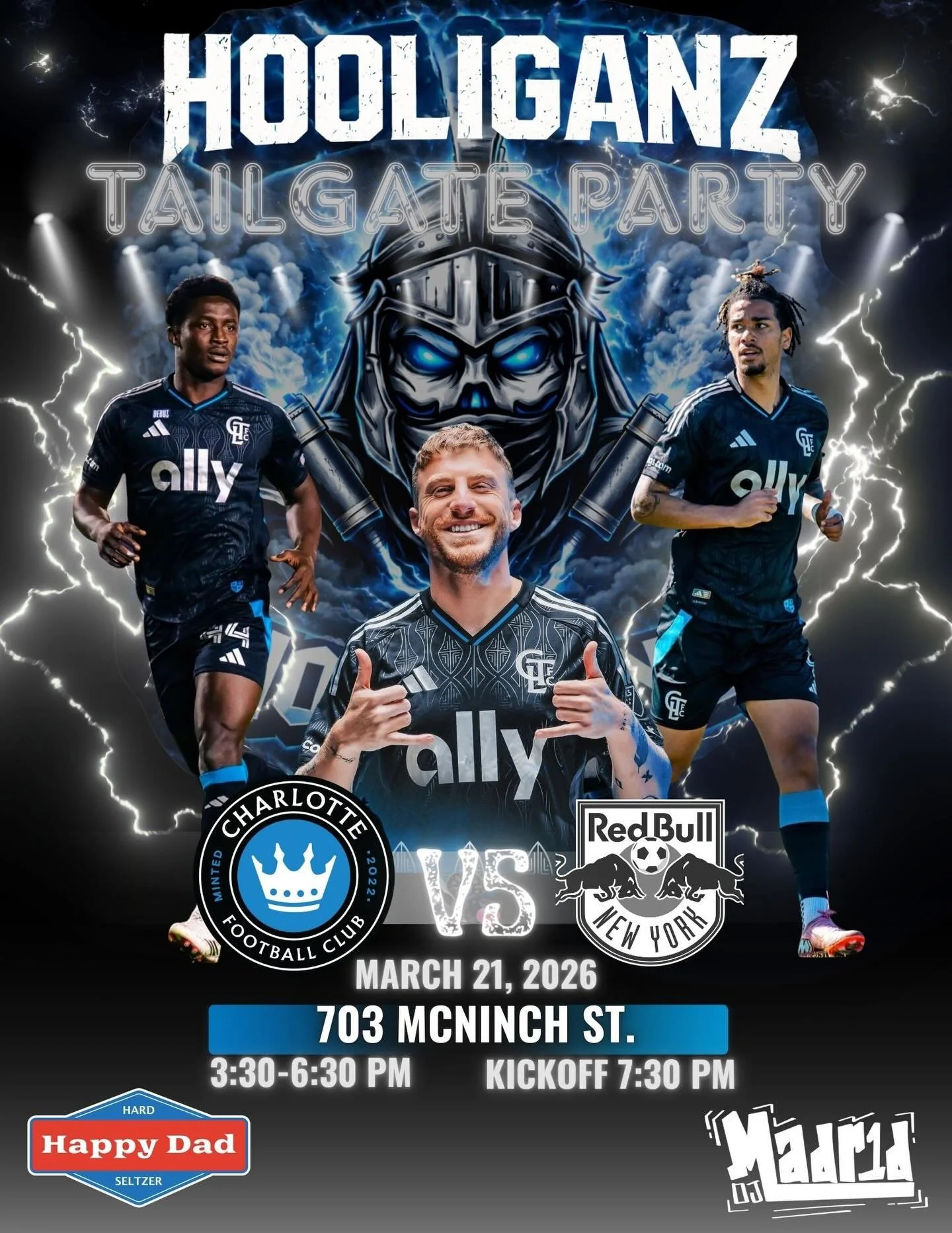 Running through the Bulls, not with them ⚽

The New Jersey Red Bulls come into our fortress on Saturday &amp; we&rsquo;re here to defend it ⚔️

Pull up early and kick things off right at the supporters tailgate lot with us and other SG groups!
Good v