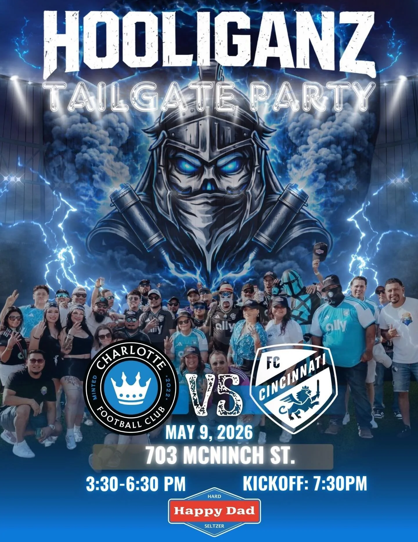The Crown is back home this Saturday, after a rough away game streak 🔵⚫️.
We host Cincy in hopes to get back on track.

Pull up to the tailgate and let&rsquo;s remind them who the REAL Queen City is 👑
Energy high. Vibes unmatched. Noise nonstop.

?
