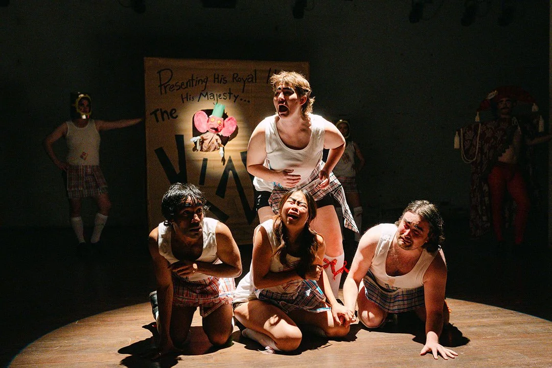 Indra Liyanaarachchi, Lauren Swain, Sonya Chong and Michael Leonard as The Peasants. (Photo by Georgia Wiggs/T&T photo agency)