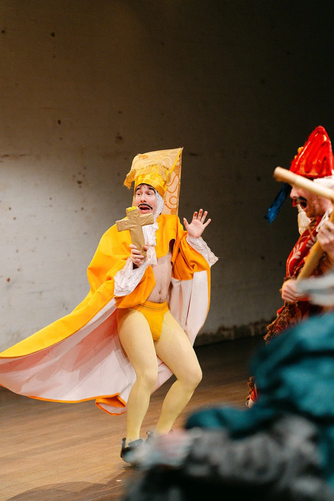 Ludomyr Kemp-Mykyta as The Priest. 
(Photo by Georgia Wiggs/T&T photo agency)