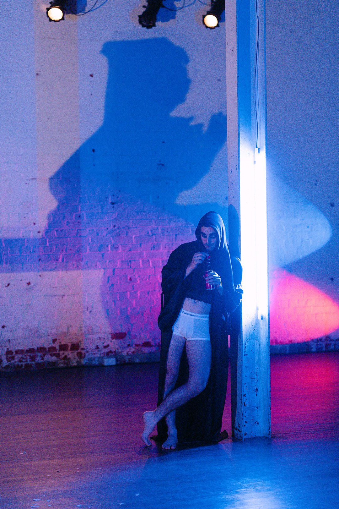 Damon Baudin as Death.
(Photo by Georgia Wiggs/T&T photo agency)