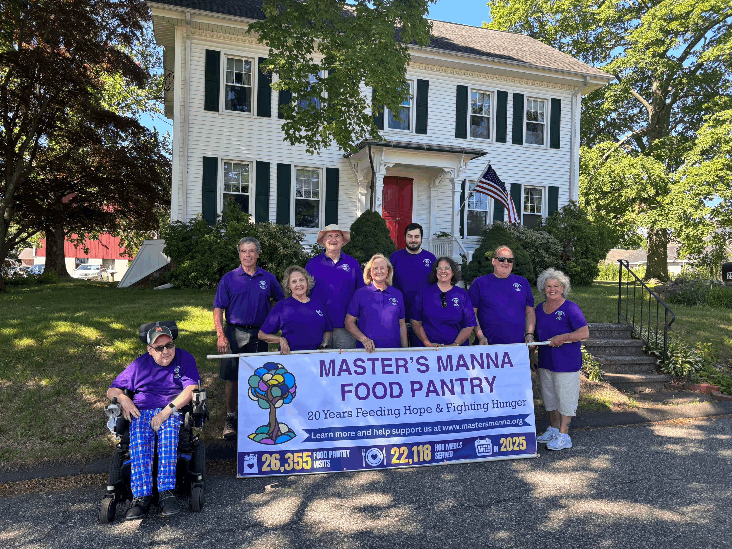 Master’s Manna in Wallingford’s America 250 parade