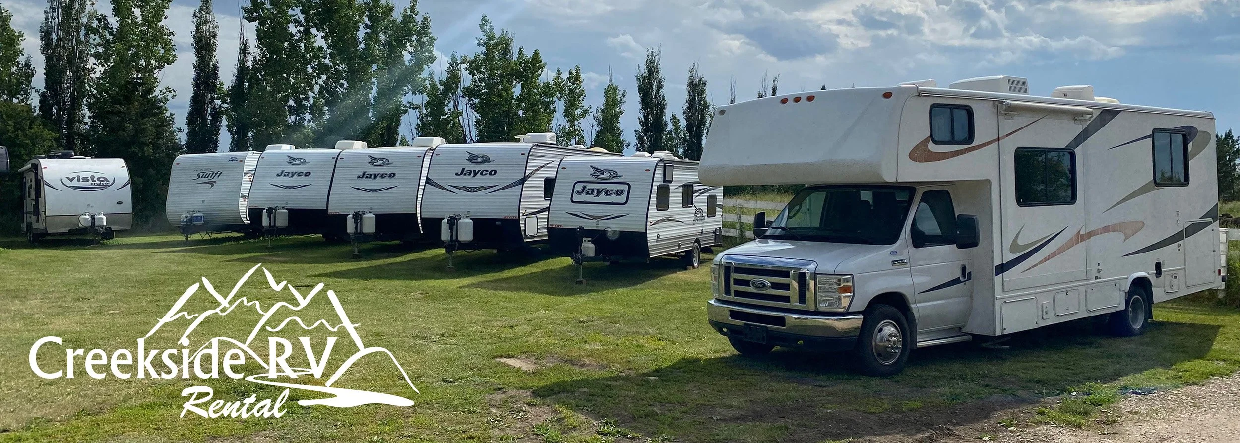 Creekside RV Rental Feel of travel trailers and motorhome