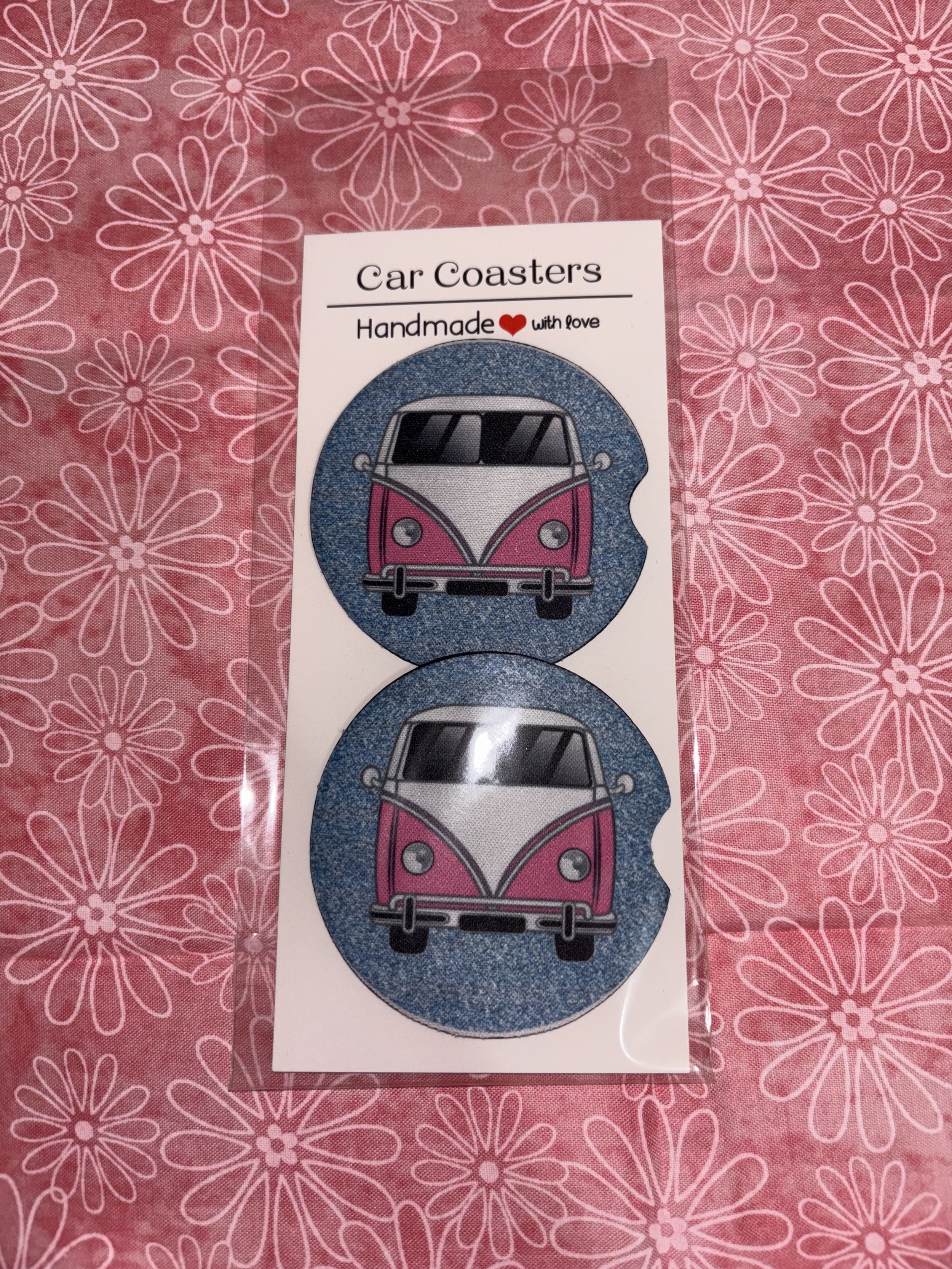 Hippie Van Car Coasters