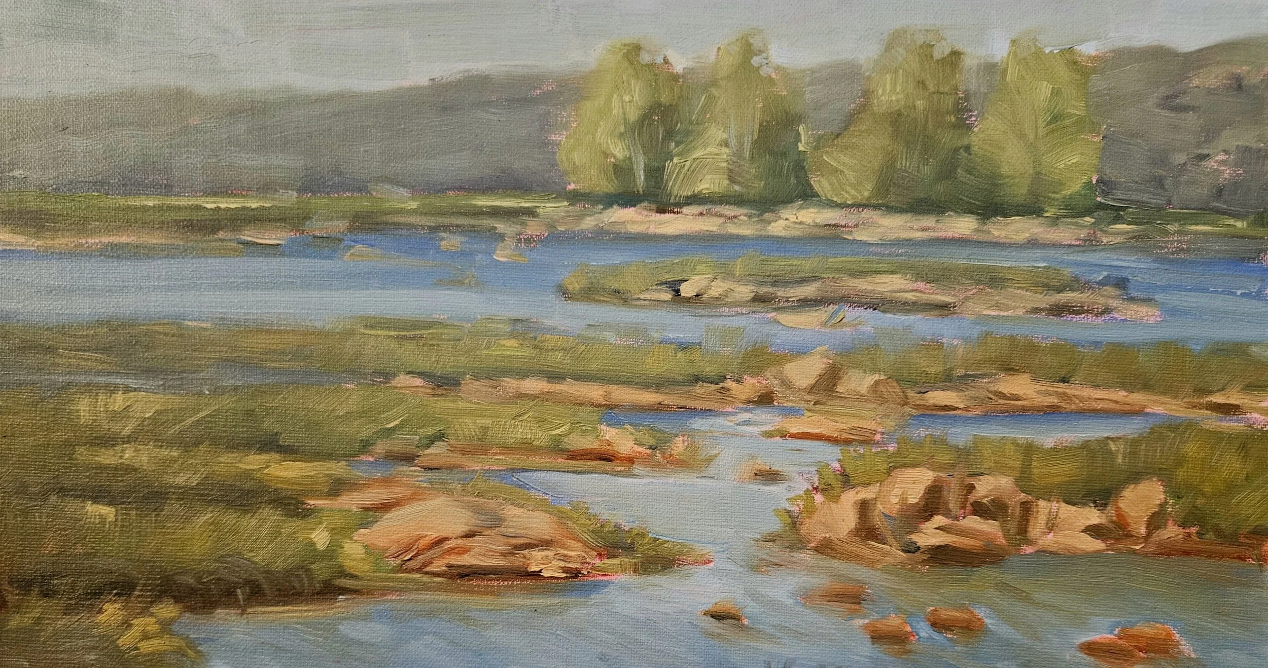 "LOW RIVER" //  SOLD  //  6x12 Oil on Panel // Susquehanna State Park, Darlington, Maryland