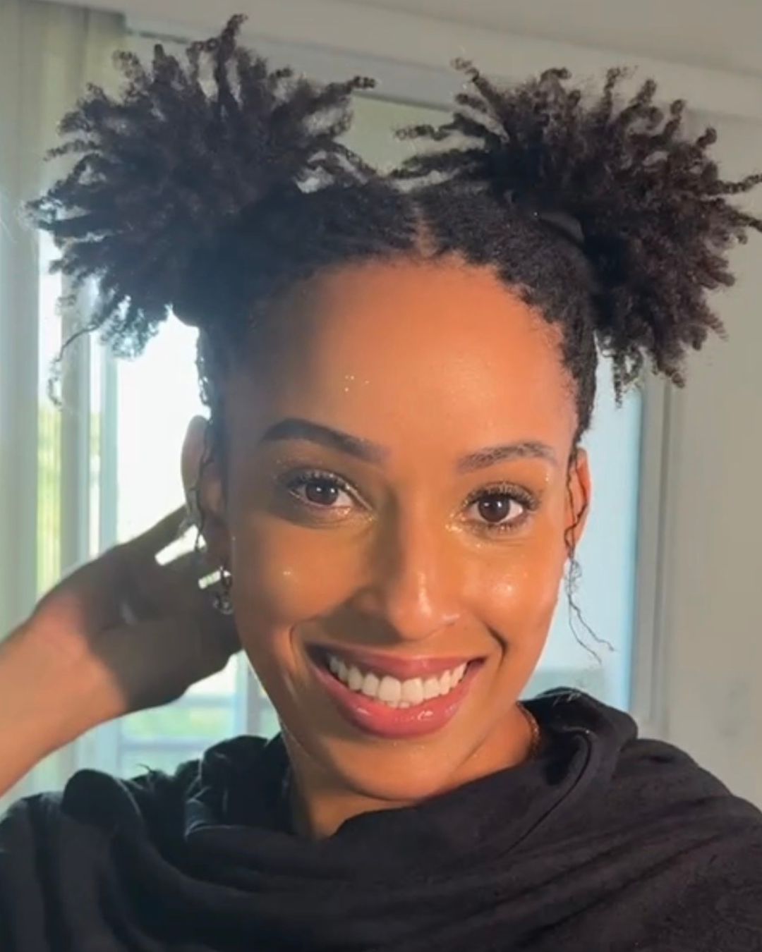 microlocs retie on natural hair by Stephanie Benjamin in Los Angeles, California