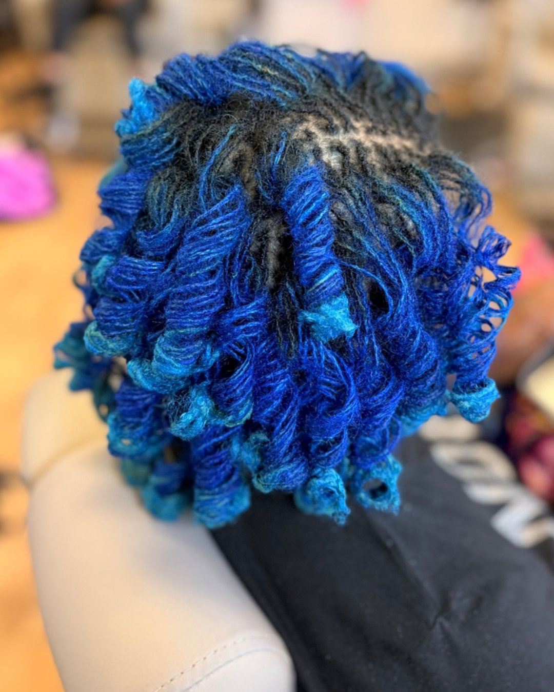 Healthy microlocs care and maintenance at Audelà Beauty in Stafford, Virginia