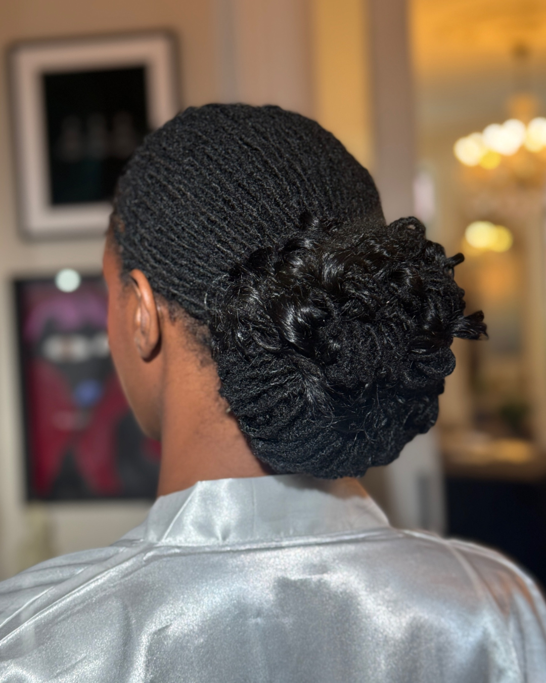 Microlocs bridal wedding styling by New York City loctician Myssberri's Salon