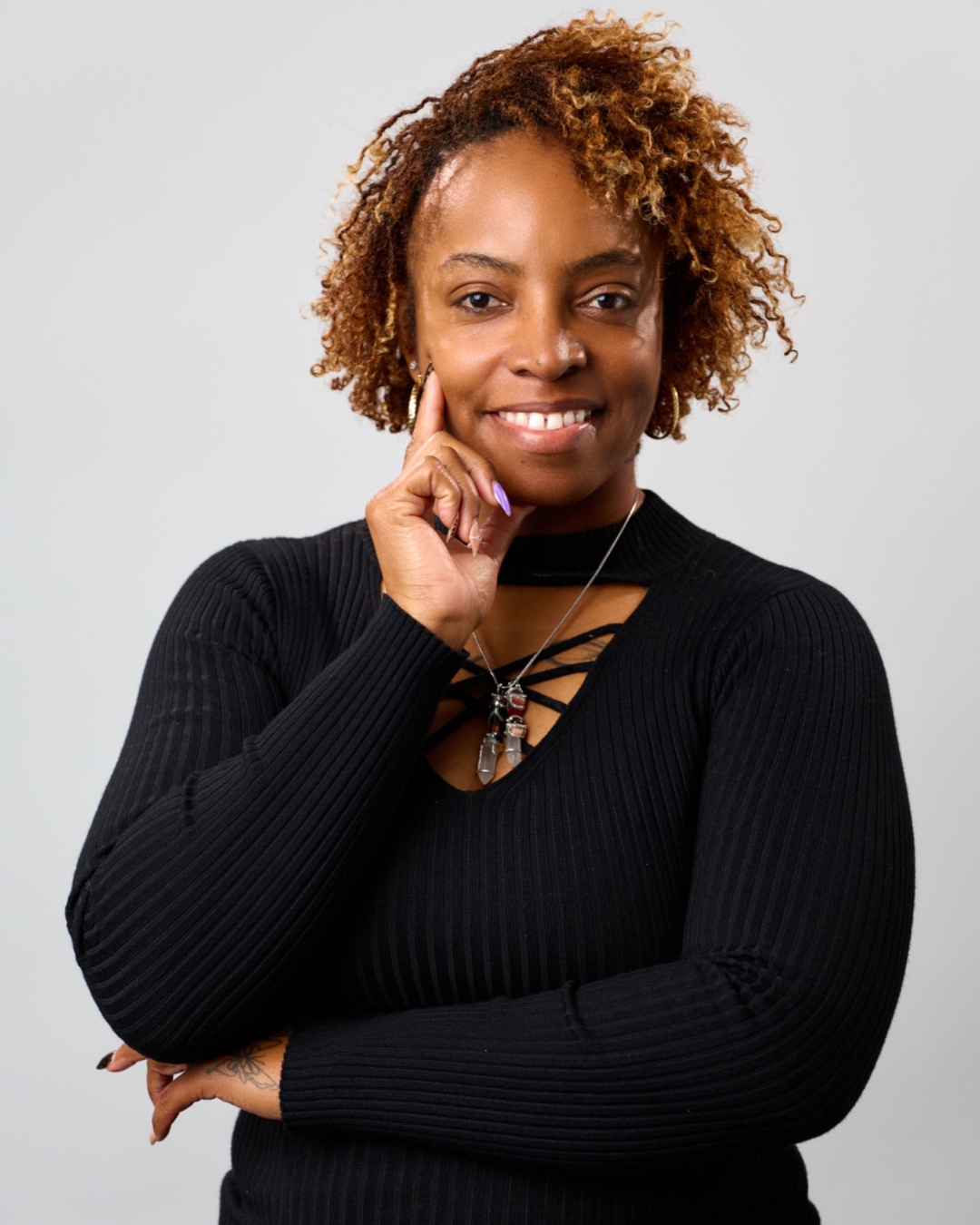 Upland, California microlocs loctician Nike Blount