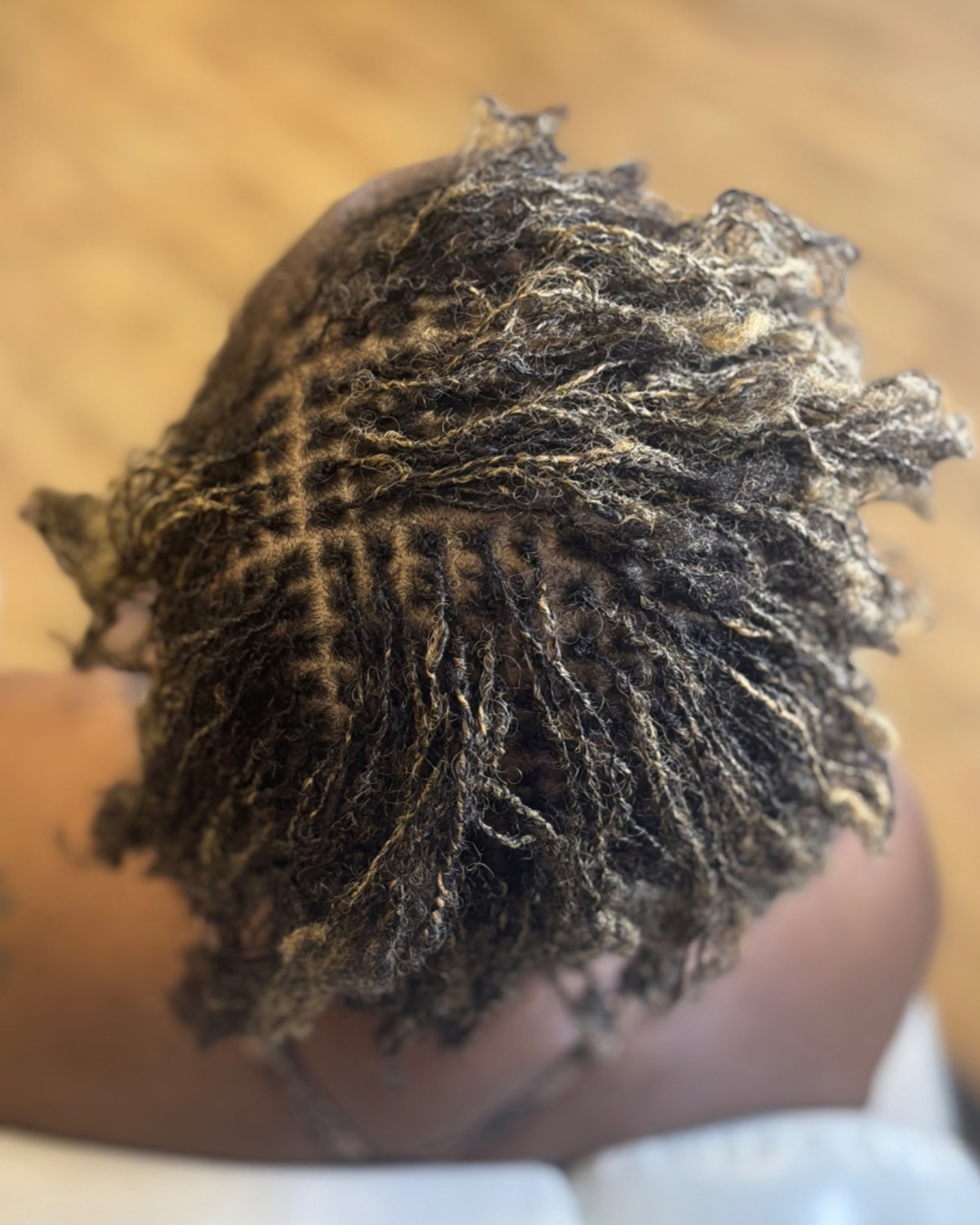 Microlocs installation by Audelà Beauty in Stafford, Virginia