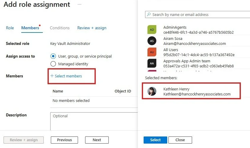 Add Members to Admin Role