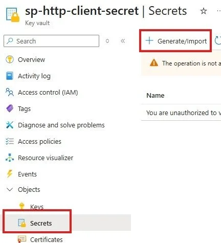 Generate Import Secret