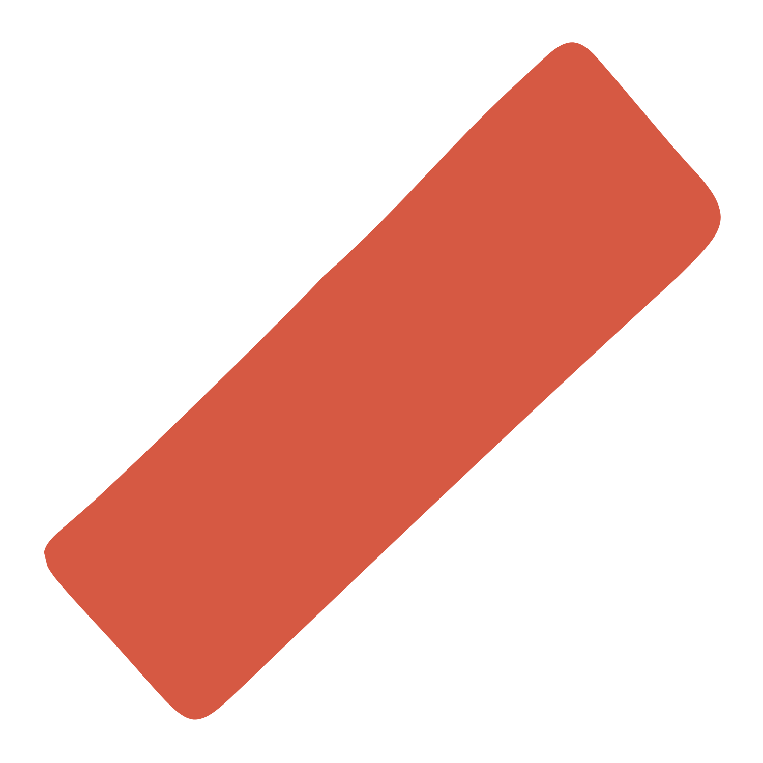 A digital illustration of a band-aid in a reddish-brown color, placed diagonally on a black background.
