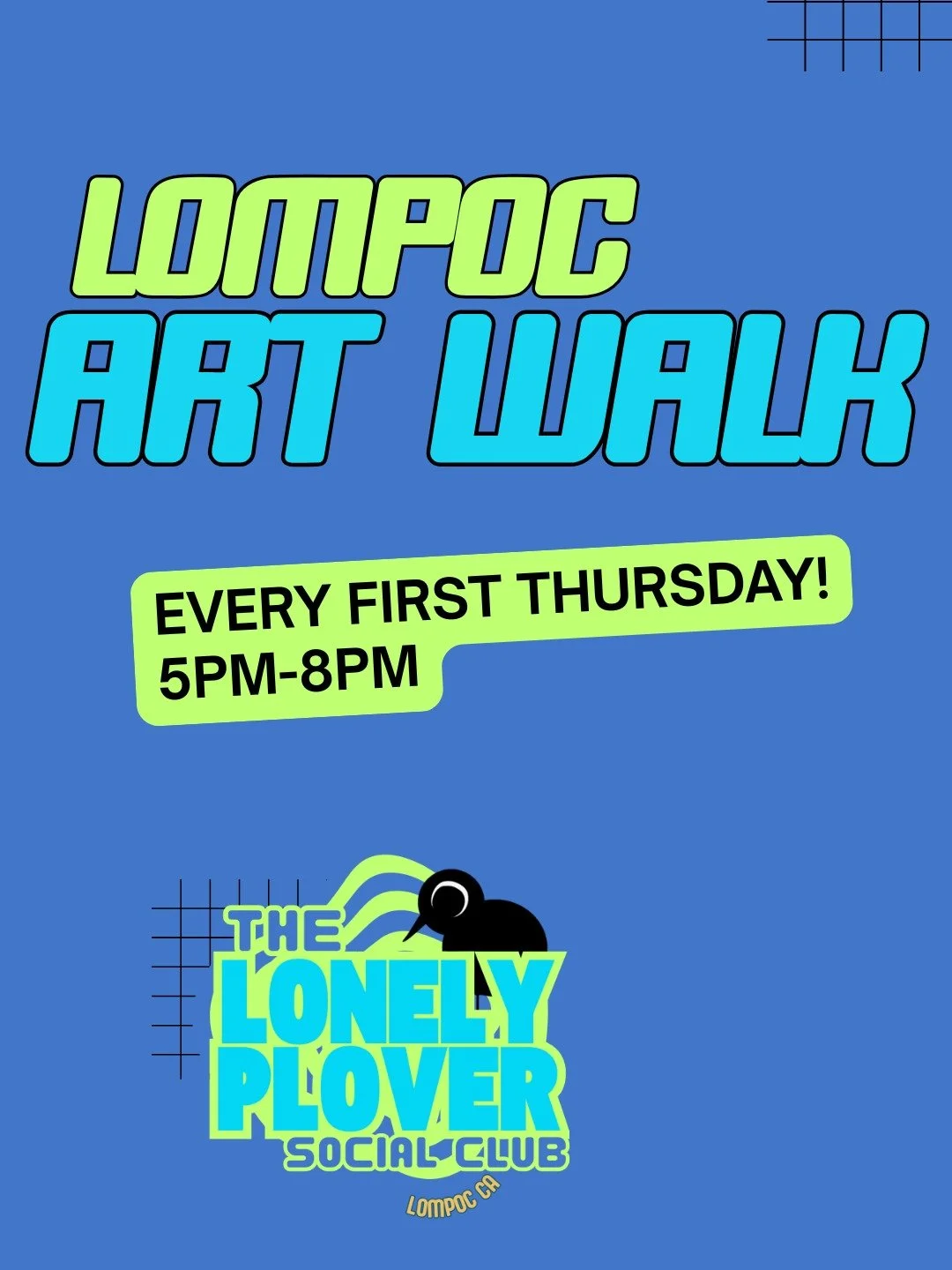 The best night of the month in #lompoc is around the corner! Check out some of the participating businesses and artists! Support Local ~ Support Lompoc 
THIS THURS 5pm-8pm - LINK IN BIO for more info! 
#lompoclife #thereisnothingtodoinlompoc #firstth