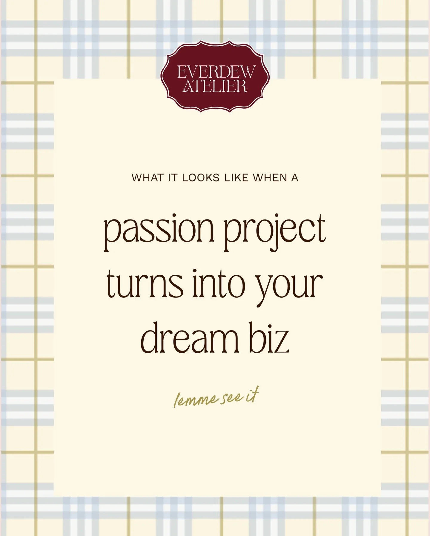 Watching a dream go from a creative hobby to a full-scale business is one of my favorite things 💥 🤌🏼

&rarr; DM me or inquire on the site if you&rsquo;re ready for your next era.

#brandingdesign #brandidentity #customwebdesign #clientwork #creati