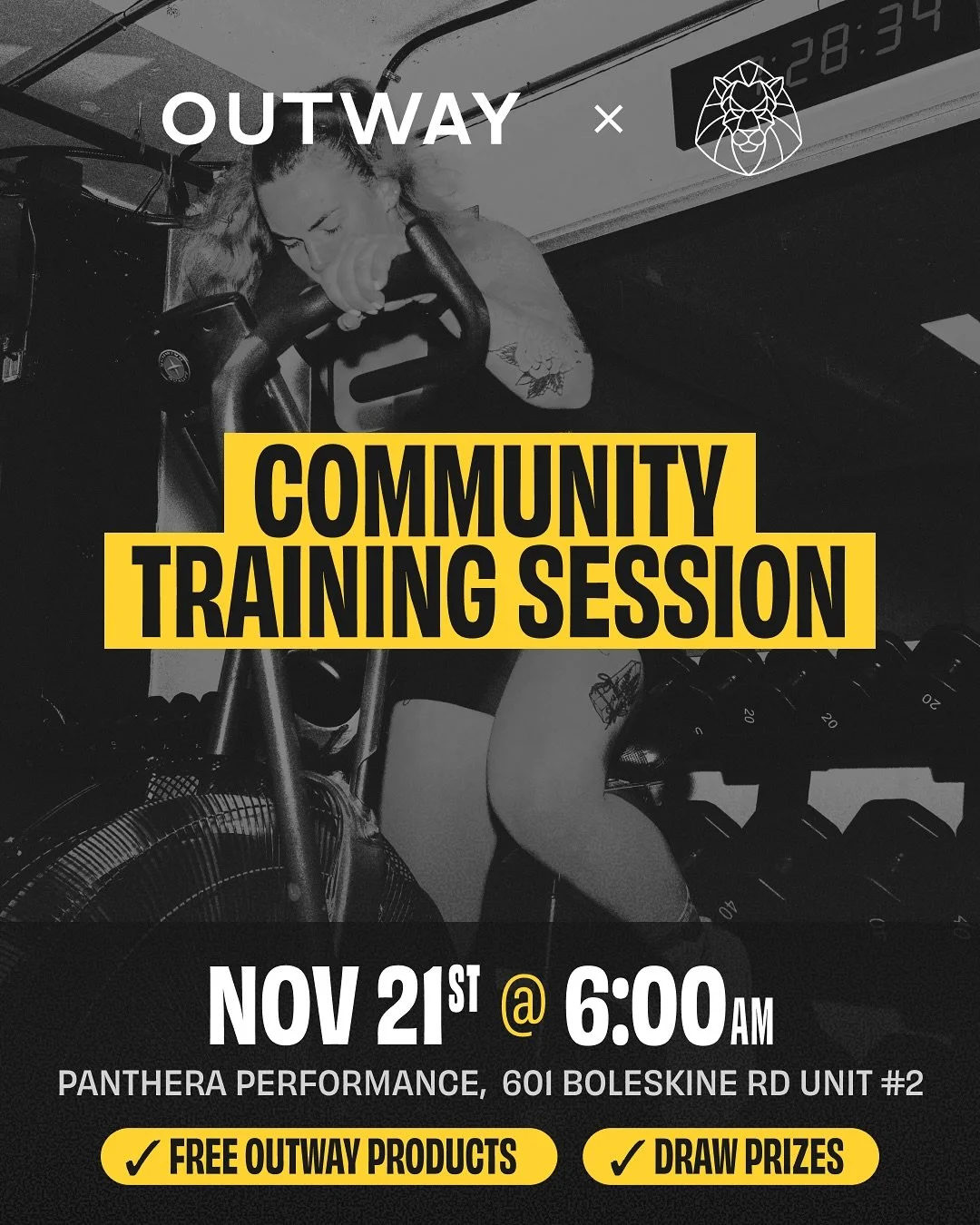 🦁 Outway x Panthera &gt; November 21st!
We&rsquo;re pumped to welcome the Outway crew for a special visit + throwdown with 3 of their athletes joining us!!

&bull; Limited-Edition Outway x Panthera Lulu Shirts
Pre-orders are now open! Grab yours bef