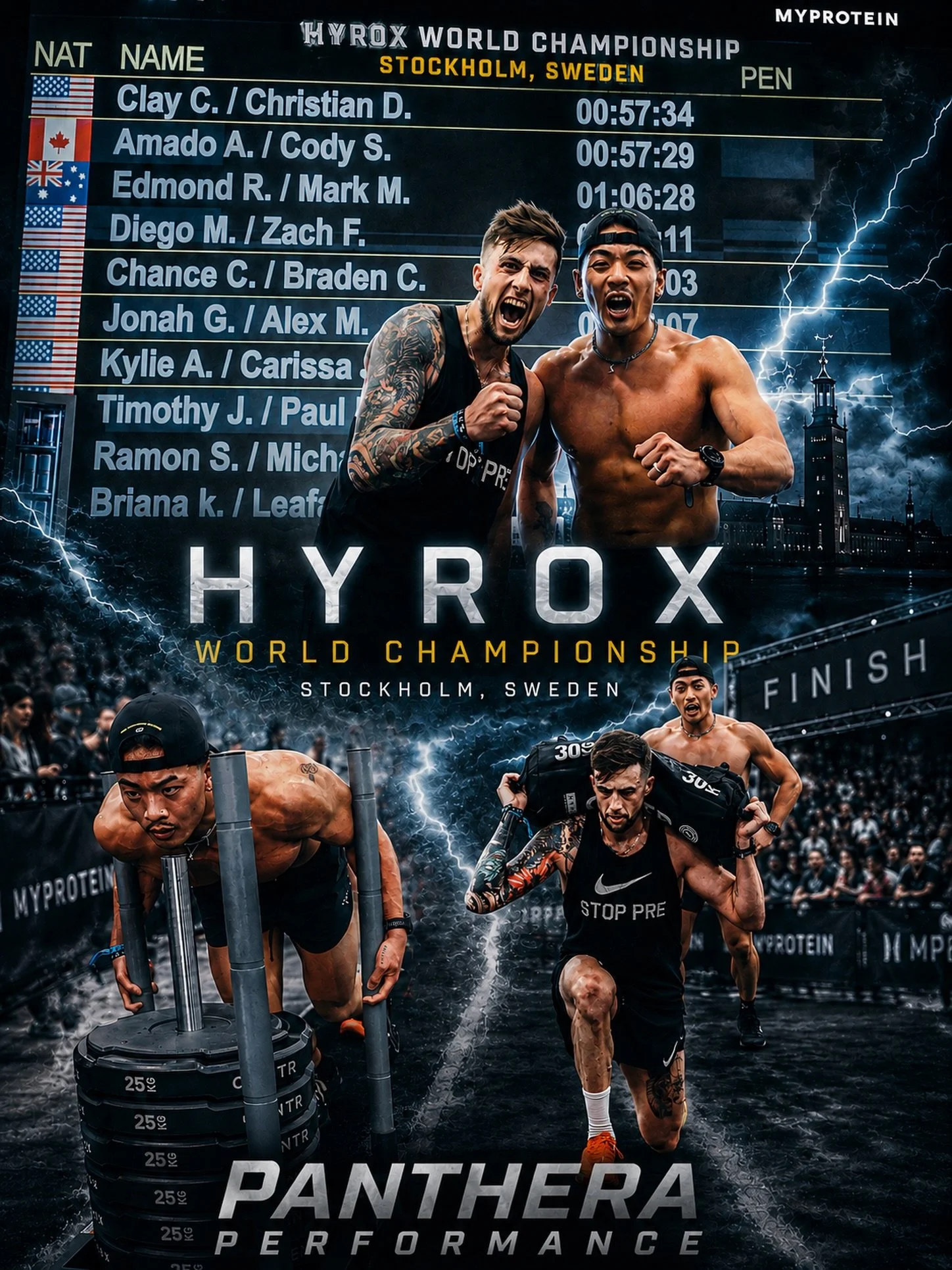 The countdown is officially on ⚡️ 

3 months of hard work. Big weeks. Long runs. Early mornings. Relentless sessions.
We&rsquo;re faster. Stronger &amp; more ready than ever.
Stepping into the biggest stage in the world it&rsquo;s time to make a name