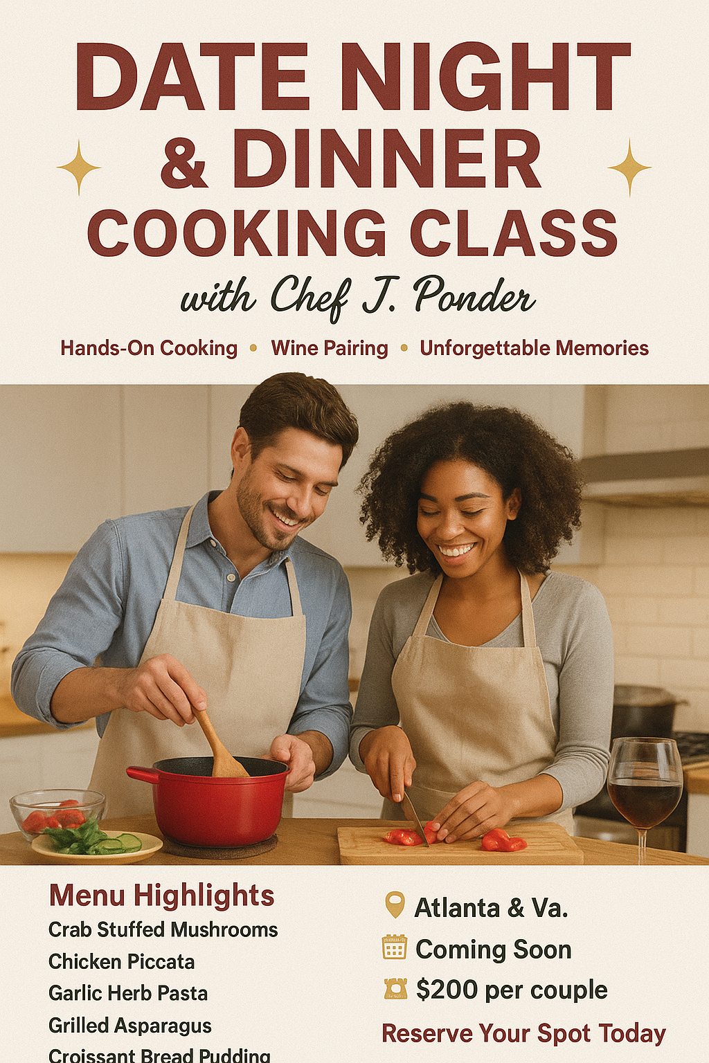 Chef j. Ponder presents: ✨Date night just got upgraded !✨