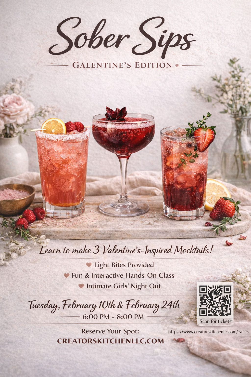 Sober Sips: Galentine’s Edition