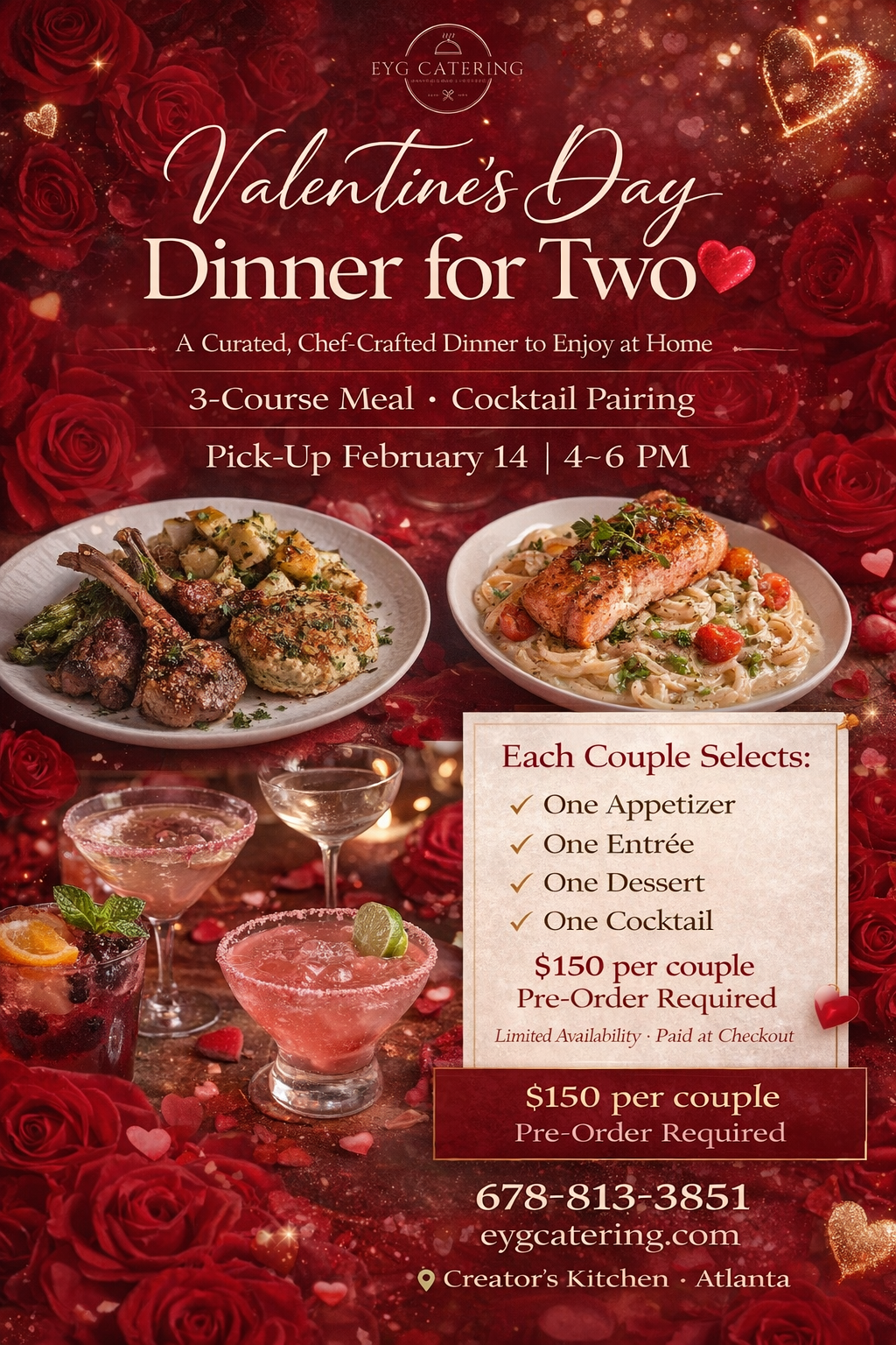 Valentine’s dinner for two