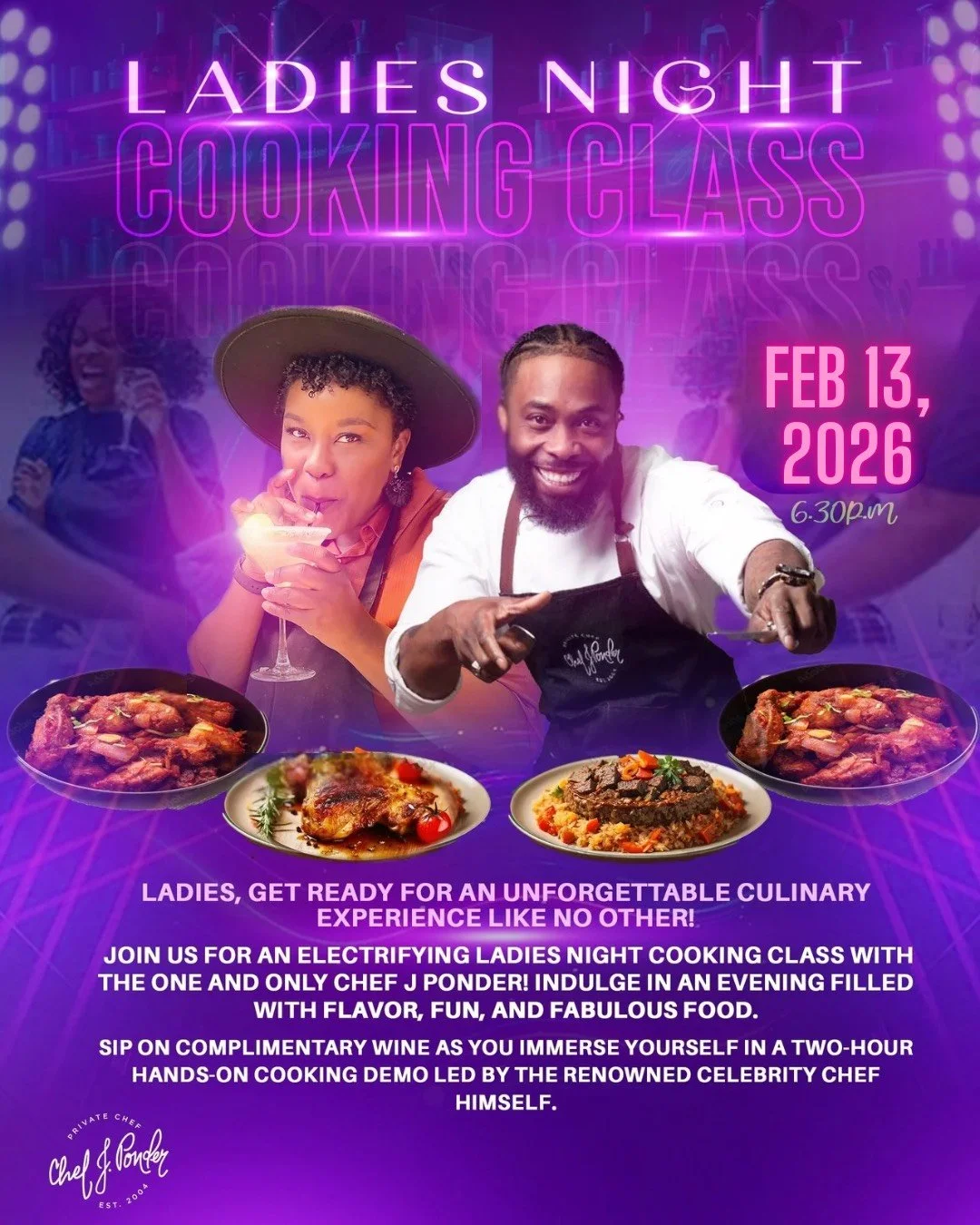 Galentines cooking class