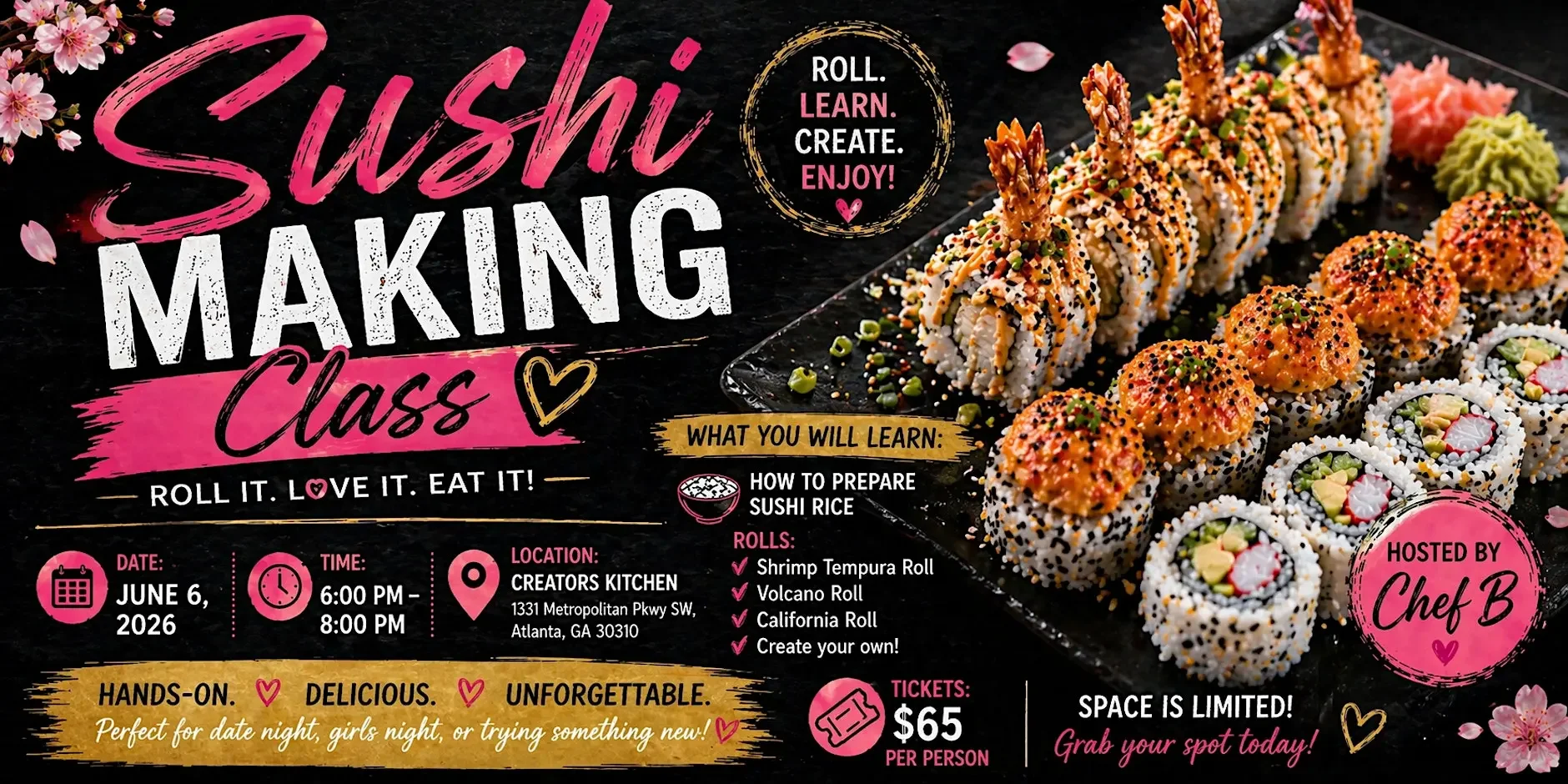 Roll it Love it Eat it- Sushi Making Class
