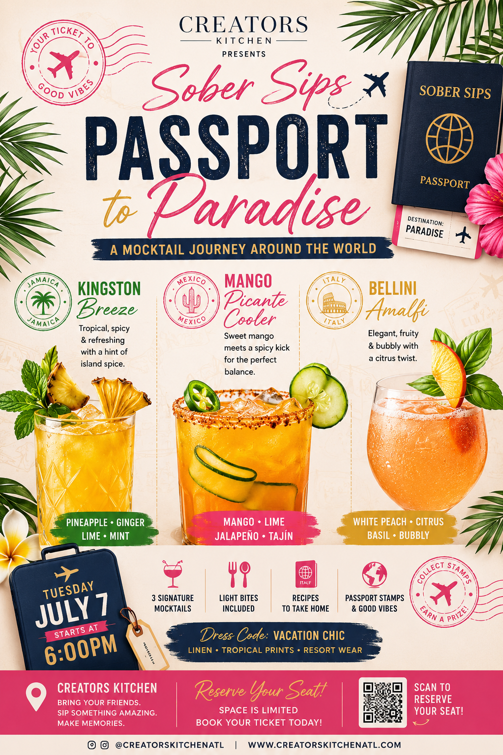 Sober sips: Passport to paradise