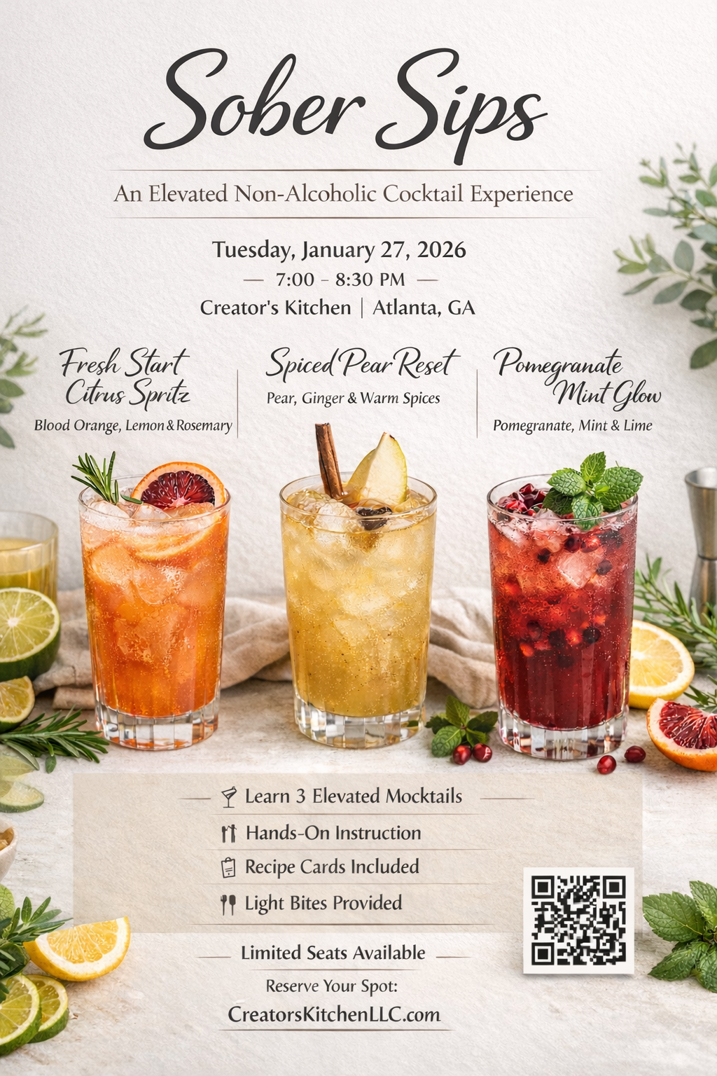 🍸 Sober Sips: Mocktail & Mixology