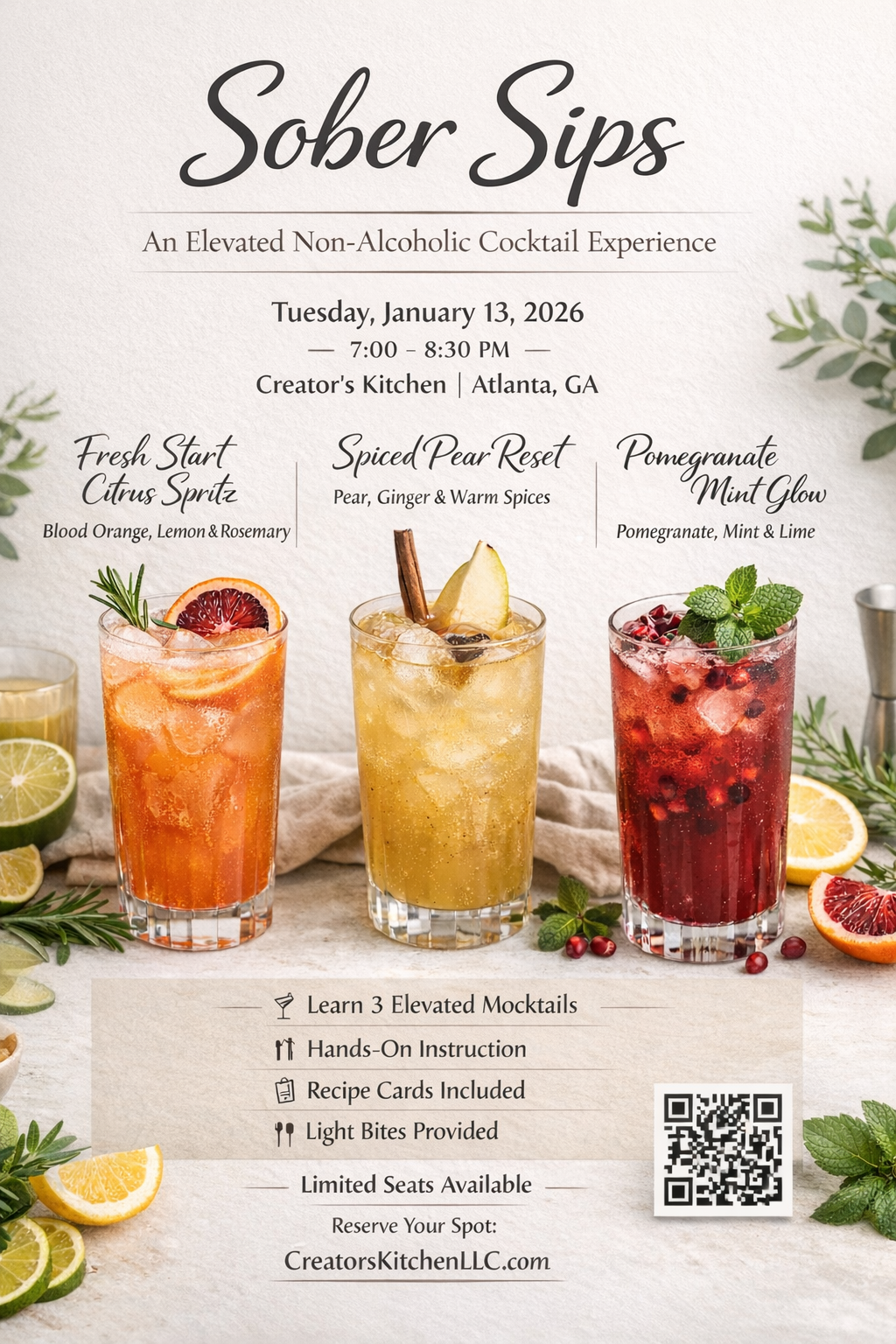 🍸 Sober Sips: Mocktail & Mixology 1/13